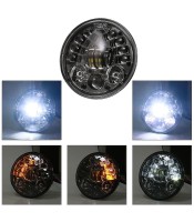 5.75\\" 6000K кръгли LED фарове с пръстен за фарове с ангелски очи за Jeep Wrangler JK TJ LJ