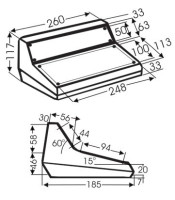 PLASTIC POTTING BOX RA3 261X33-117X185 GREY