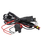 LED Motorcycle Light Wiring Harness Kit 13ft 14AWG 2