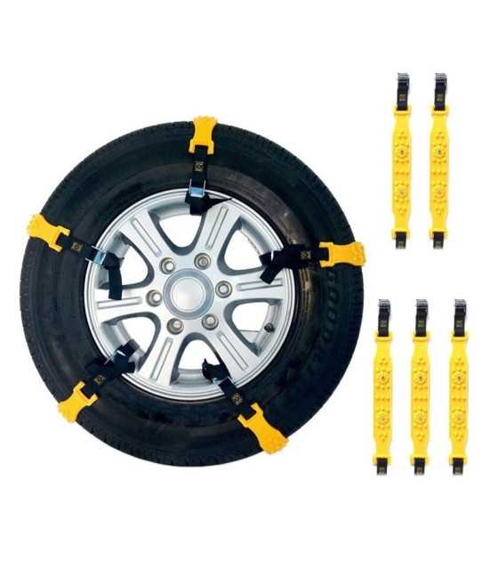10pcs Universal Snow Chains for Cars/SUV/ LT Truck/Pickup Adjustable Traction Tire Chains