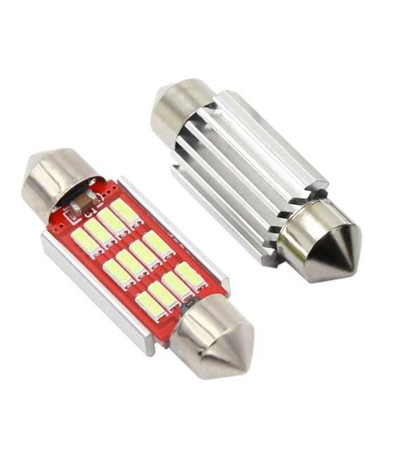42mm12SMD AUTO LED LAMP 42mm WHITE 2 τεμαχια, CANBUSLED ΛΑΜΠΕΣ ΑΥΤΟΚΙΝΗΤΟΥ