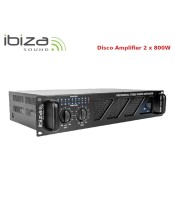 AMP1000USB-BT PA Amplifier with USB and Bluetooth 2x800W from Ibiza Sound.