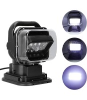 Search Light,IP67 Waterproof 50W 6500LM LED Portable Car Truck Remote Control Searchlight