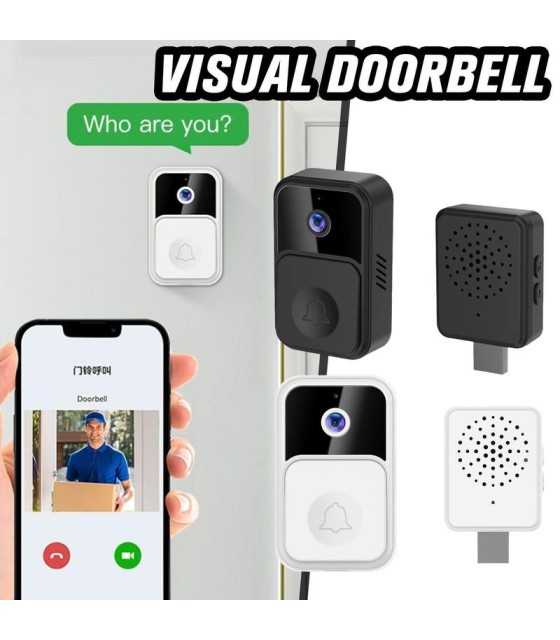 HD WIFI Smart Video Doorbell Camera With Doorbell Receiver Home Security Surveillance Real-Time Video