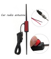Amplified Car Window Mount Audio Stereo AM FM Radio Antenna High Sensitivity