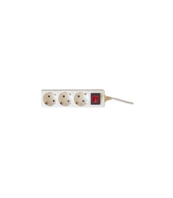 SAFETY POWER STRIP WITH ON-OFF SWITCH 3 OUTLETS