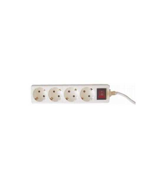 SAFETY POWER STRIP WITH ON-OFF SWITCH 4 OUTLETS