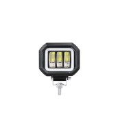 Square LED Auxiliary Light Work Spot Driving Fog Lamp Bulbs Offroad Car Boat SUV ATV