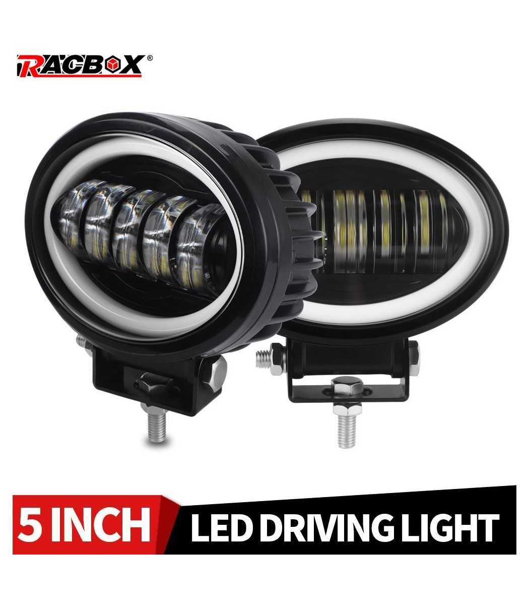5 inch 50W OVAL ΟΒΑΛ ΠΡΟΒΟΛΕΑΣ, Led 5\\" ΜΕ ΔΑΚΤΥΛΙΔΙ Halo 50 Watt Cree, 7Dskroutz