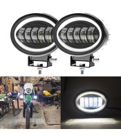 5-инчова 7D LED работна светлина с бял ореол LED ангелски очи за мотоциклет, офроуд камион, шофиращ автомобил, лодка
