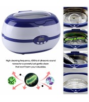 Digital Ultrasonic Cleaner Machine Vgt-2000 Cleaning Jewelry Ring Watches Glasses Dental Blue