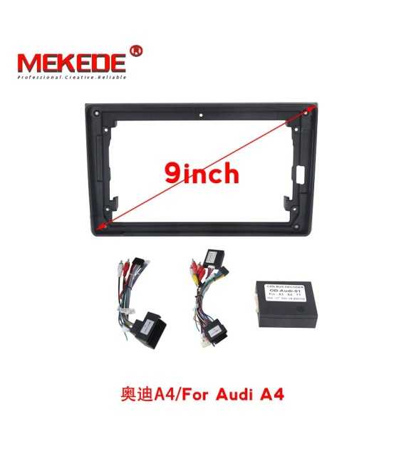 9 inch Car Radio Fascia For AUDI A4/SEAT Exeo 2 Din Auto Stereo Dashboard Panel Frame