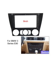 9\\" Радио за кола Fascia Frame Install Panel Trim за BMW 3 Series E90 E91 E92 E93