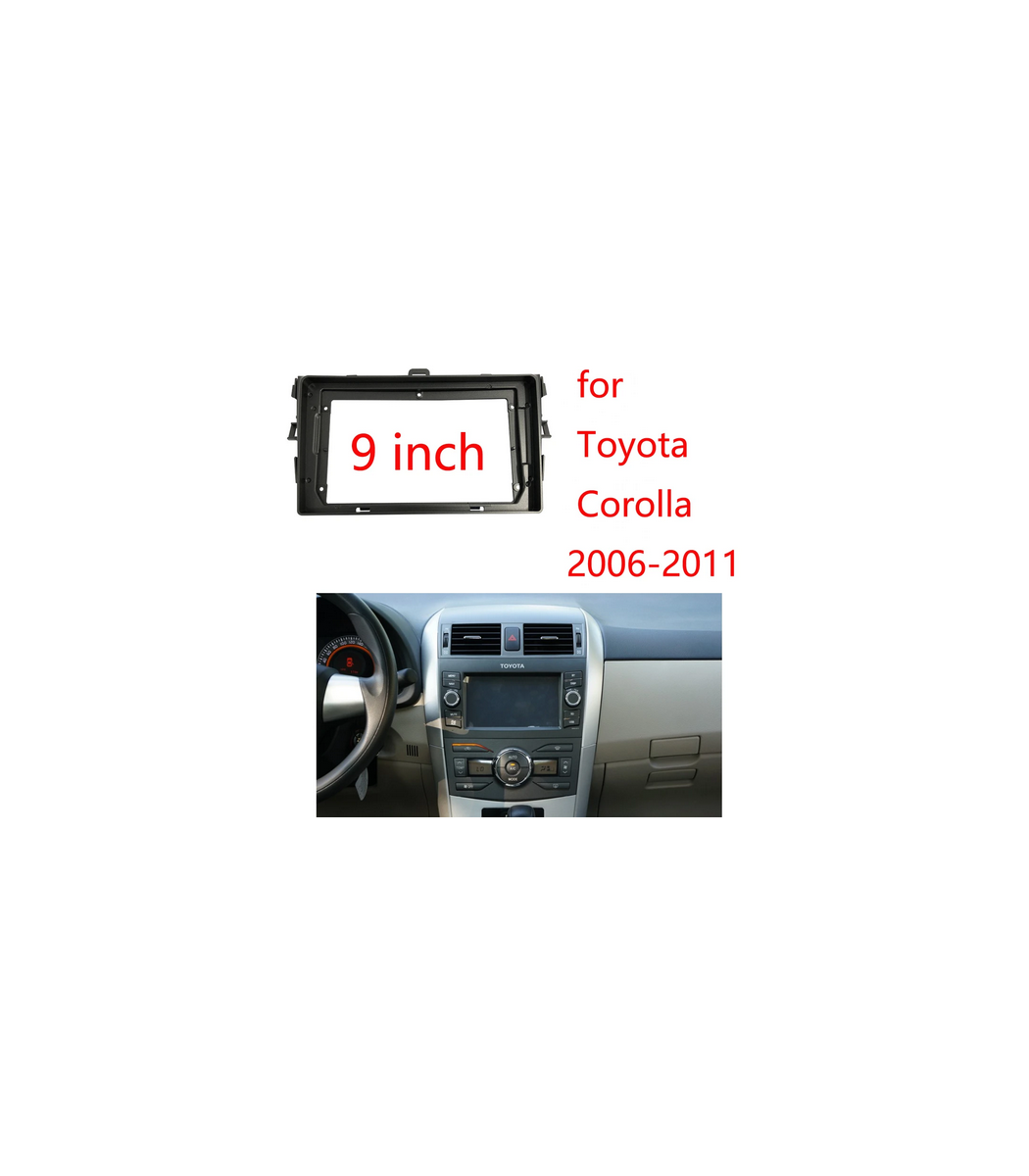 9\\" Auto Radio Frame For Toyota Corolla 2006-2011 Center Console Holder Refit Car Multimedia Player