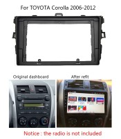 9\\" Auto Radio Frame For Toyota Corolla 2006-2011 Center Console Holder Refit Car Multimedia Player