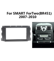 Car Radio Fascia For SMART ForTwo (BR451) 2007-2010 Double 2 Din DVD Stereo CD Panel Dashboard Mount Frame Kit