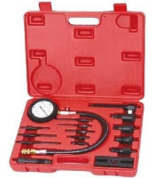 17 pc Diesel Engine Cylinder Compression Tester Tool Kit Set Automotive Compressor