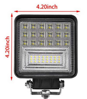 Супер Мощна 126W LED ЛЕД Диоден Фар Работна Лампа Прожектор Задна Светлина 2600 Лумена 12V / 24V