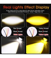 Mini Projector Lens Work Light Hi/Low Beam 6000K 3000K Dual Colors Headlight Spotlight Car Truck Off Road Motorcycle