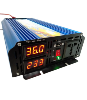 цифров дисплей 1500W инвертор с чиста синусоида DC 12V към AC 230V 50HZ захранване