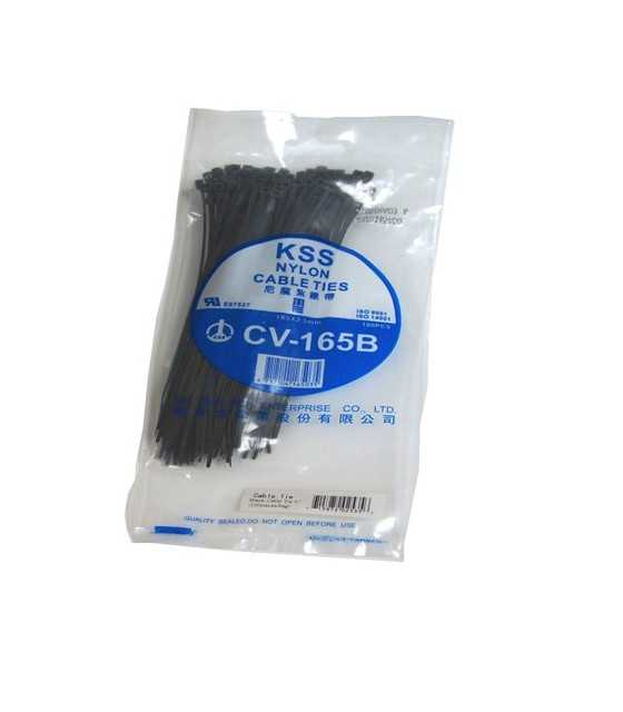 CABLE TIES 2.5X150mm BLACK CHS(PC)-3X160
