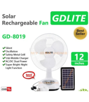 Rechargeable Fan With Solar Panel Gd-8019