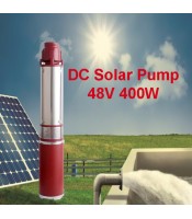 DC Solar pump impeller type, 1 icnh 48V, 400W, 50M