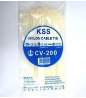 CABLE TIES 2.5X200mm WHITE CHS(PC)-3X200