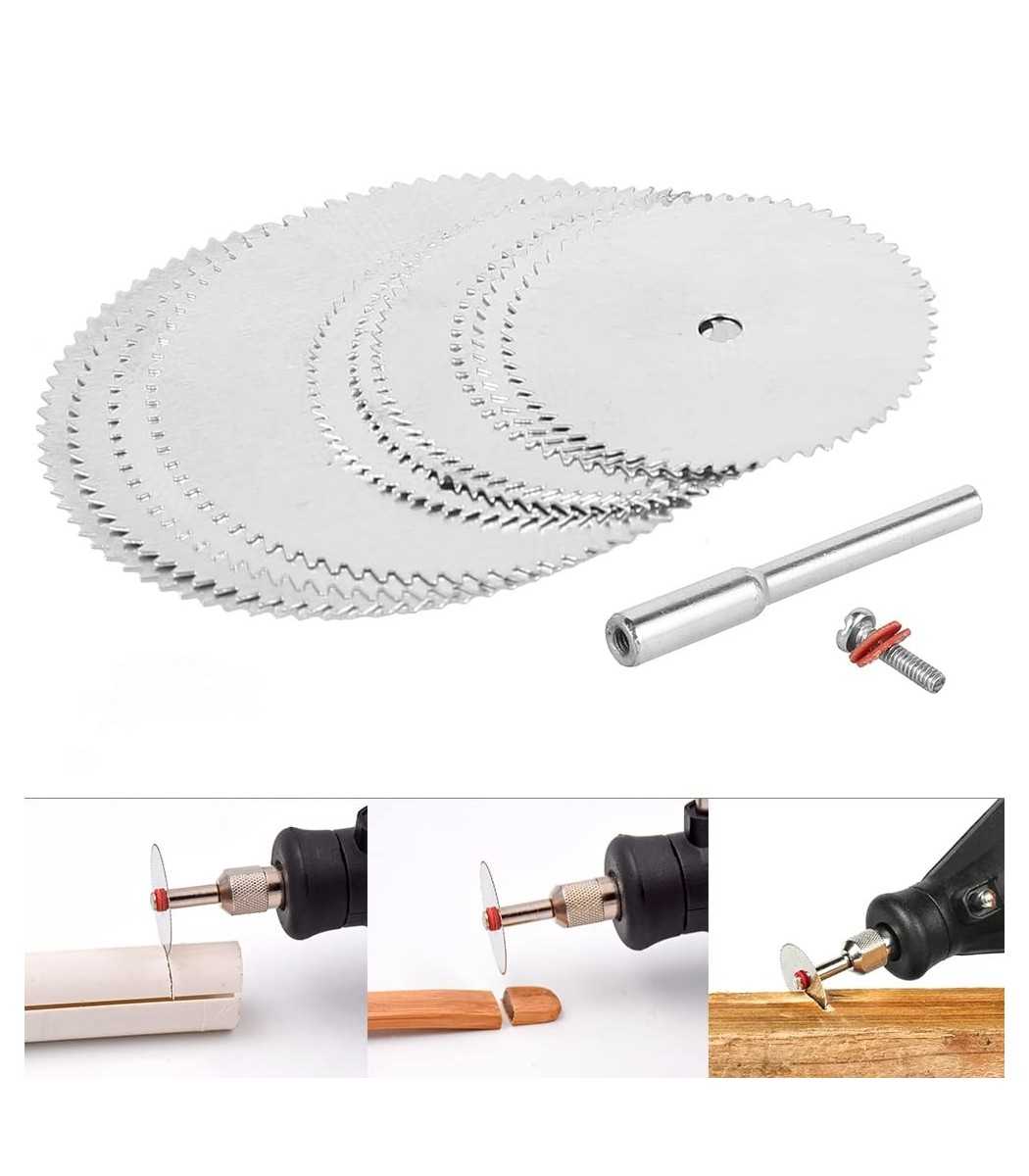 10 Pcs Mini Circular Saw Blade Set Cutting Disc Rotary Tool Accessories for Mini Drill