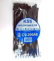 CABLE TIES 2.5X200mm BLACK CHS(PC)-3X200