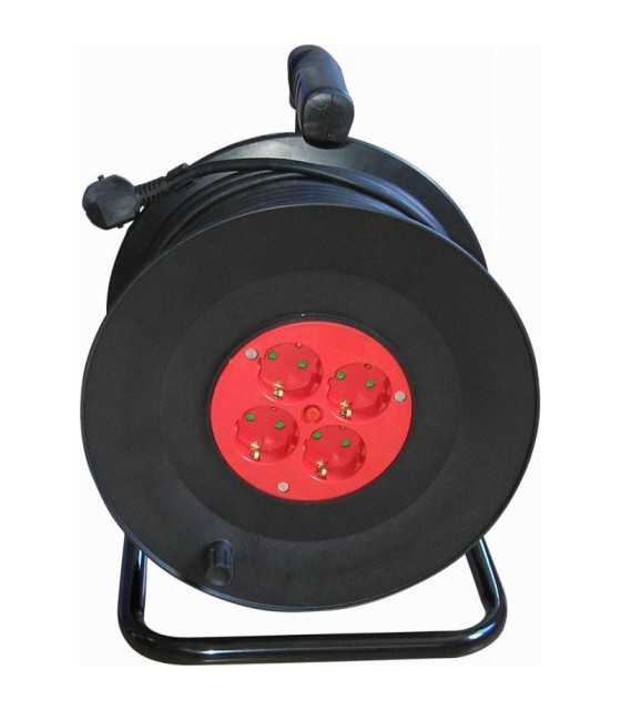 Cable reel 15m, 4-way,...
