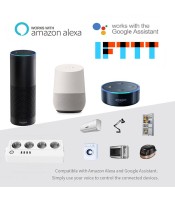 Smart WiFi, ΕΞΥΠΝΗ ΠΡΙΖΑ ΑΝΤΑΠΤΟΡ, Amazon Alexa, Google, smart life