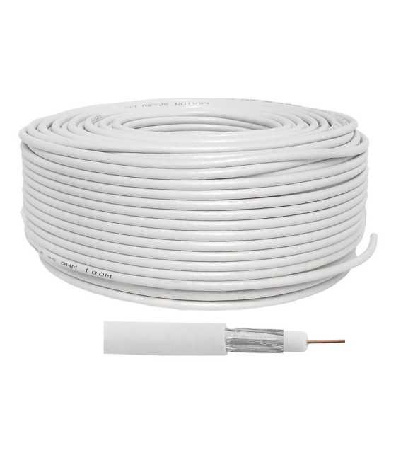 Coaxial cable 3c2v white 100m