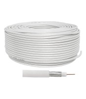 Коаксиален кабел 3c2v бял 100м