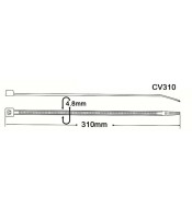 CV-310 WHITE ΔΕΜΑΤΙΚΑ 100 ΤΕΜ CABLE TIES 310X4.8mm ΛΕΥΚΑΔΕΜΑΤΙΚΑ - ΣΠΙΡΑΛ - ΒΑΣΕΙΣ