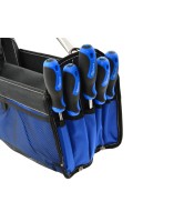 Open tool bag with metal handle 11+7 G10860.