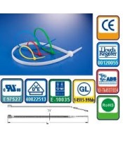 CV-812 WHITE ΔΕΜΑΤΙΚΑ 10 ΤΕΜ CABLE TIES 812X9mm ΛΕΥΚΑΔΕΜΑΤΙΚΑ - ΣΠΙΡΑΛ - ΒΑΣΕΙΣ
