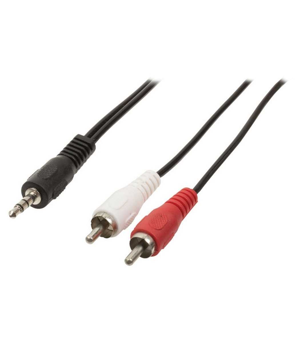 RCA to 3.5mm headphone jack cable - 2.5m Length