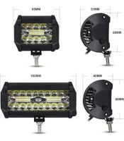 LED 60W МОЩЕН ДИОДЕН ФАР, ХАЛОГЕН ЗА ДЖИП ATV 4Х4 ОФРОУД - РАЗПРЪСНАТА СВЕТЛИНА