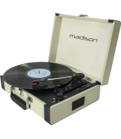 MADISON 10-5551MA MAD-RETROCASE-CR Turntable