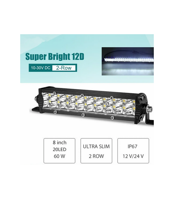 60W LED Work Light Bar Spot...