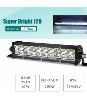 60W LED Work Light Bar Spot Flood, 4x4 Offroad LED Light Bar for SUV Trucks ATV
