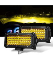 72W 24 Led Flood Beam Off Road Pod Lights