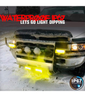 72W 24 Led Flood Beam Off Road Pod Lights