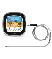 MEAT THERMOMETER & TOUCH TIMER LIFE WELL DONE