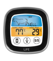 MEAT THERMOMETER & TOUCH TIMER LIFE WELL DONE