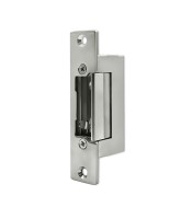 Qoltec Electric strike With lock and memory + mounting plate | 12V