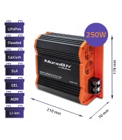Qoltec Monolith DC-DC charger for LiFePO4 AGM 12V batteries | 20A | 250W