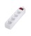 SAFETY POWER STRIP WITH ON-OFF SWITCH 4 OUTLETS