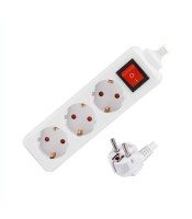 SAFETY POWER STRIP WITH ON-OFF SWITCH 3 OUTLETS